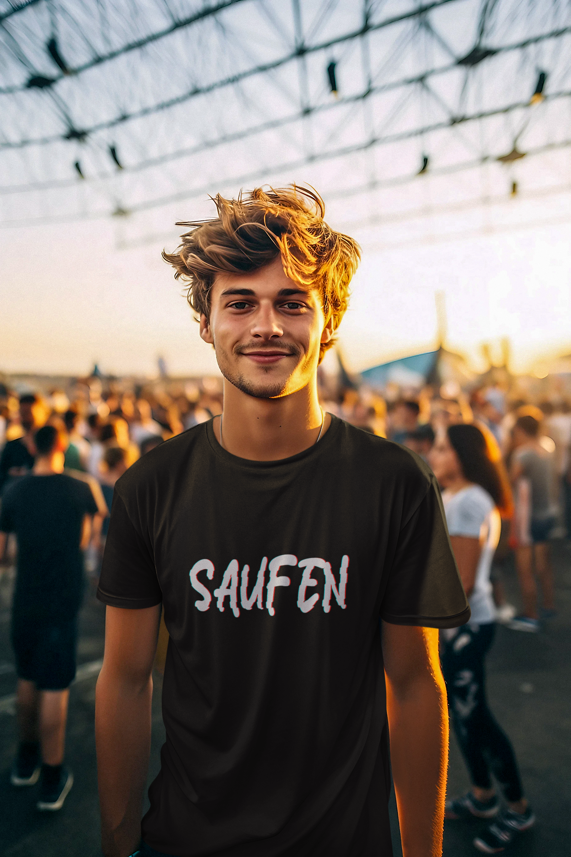 "Saufen Glitch" T-Shirt
