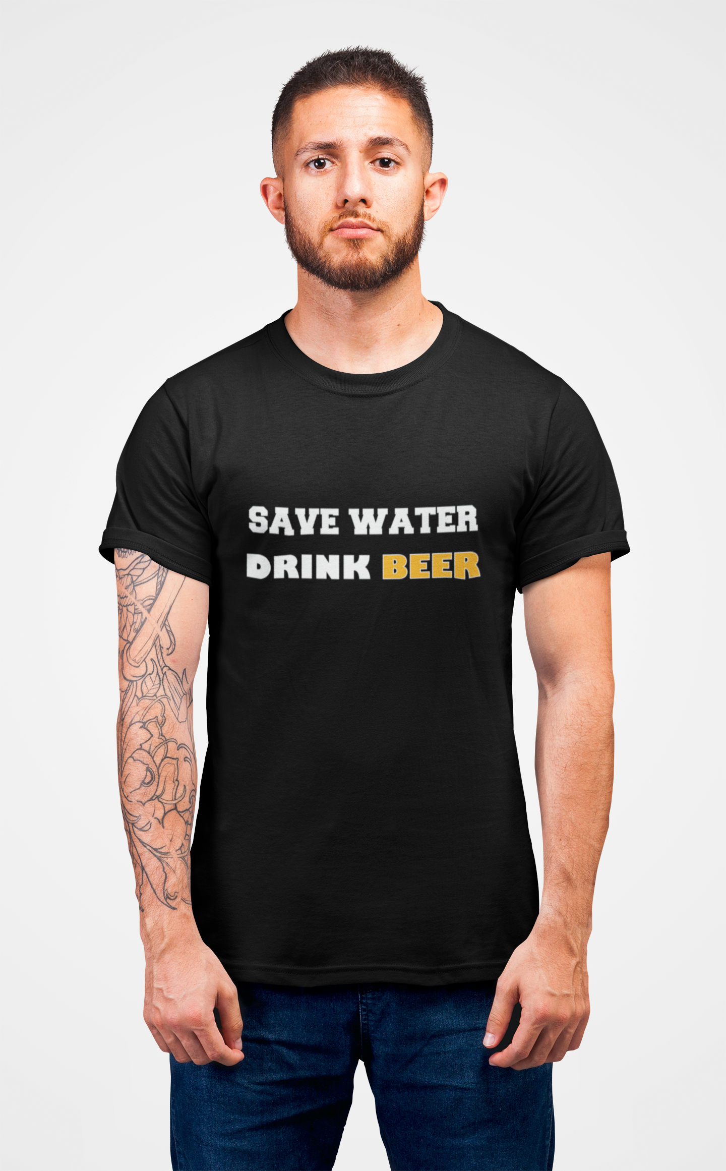 "Save water drink BEER" Basic T-Shirt