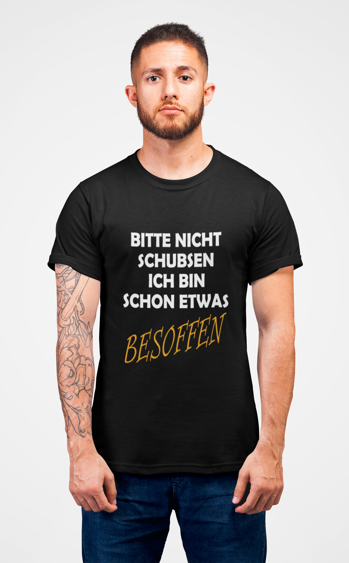 "Bitte nicht schubsen" T-Shirt