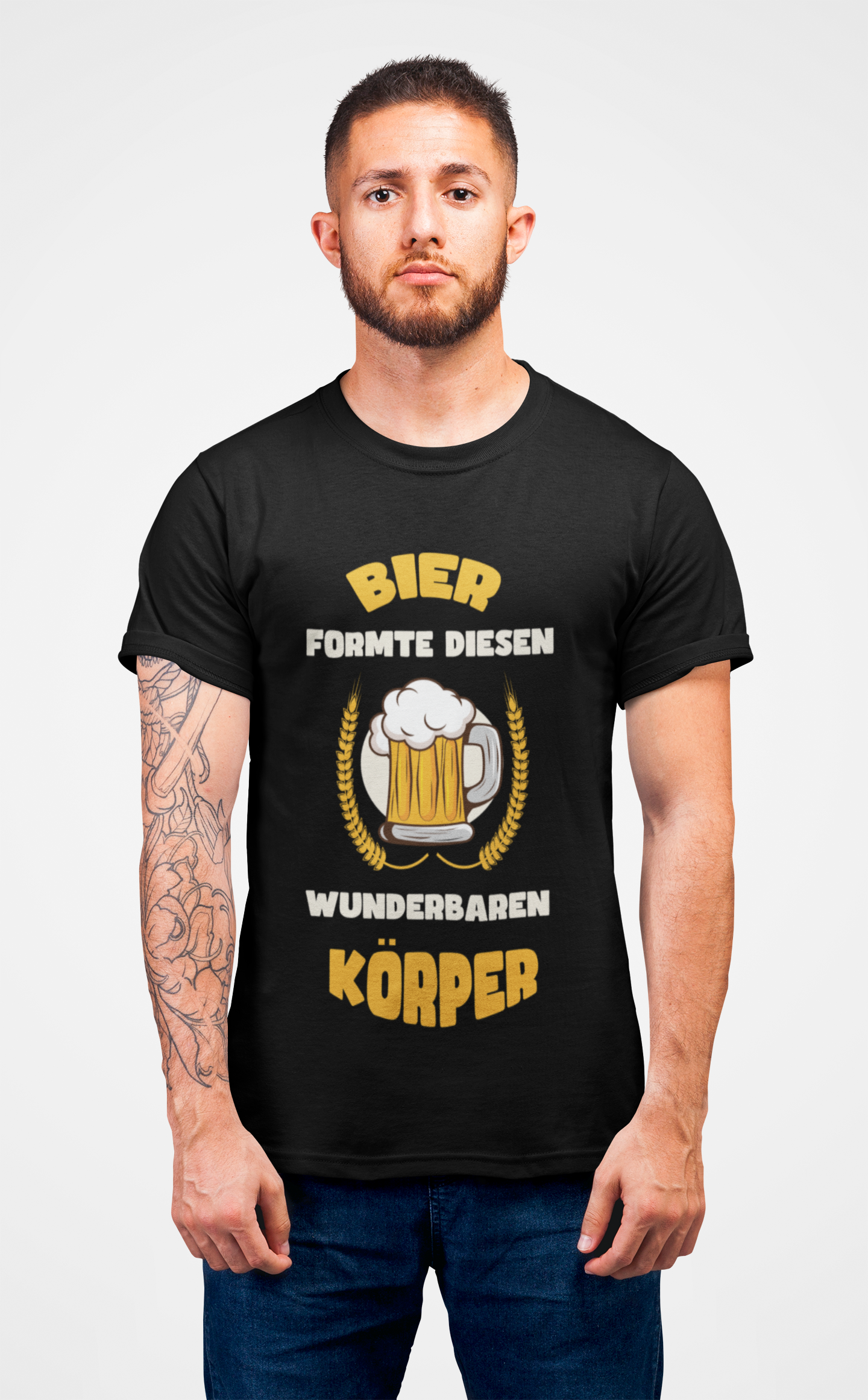 "Bier formte diesen Körper" T-Shirt