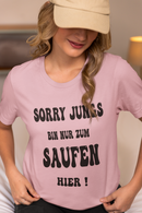 "Sry Jungs " T-Shirt Schwarzschrift
